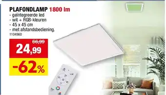 Hubo PLAFONDLAMP 1800 lm aanbieding