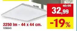 Hubo PLAFONDLAMP 2250 lm - 44 x 44 cm aanbieding