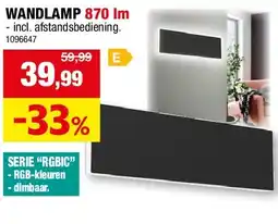 Hubo WANDLAMP 870 lm aanbieding