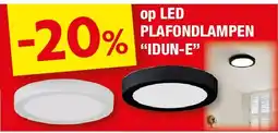 Hubo op LED PLAFONDLAMPEN “IDUN-E” aanbieding