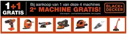 Hubo Bij aankoop van 1 van deze 4 machines aanbieding