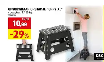 Hubo OPVOUWBAAR OPSTAPJE “UPPY XL” aanbieding