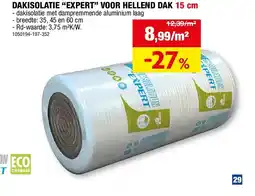 Hubo DAKISOLATIE “EXPERT” VOOR HELLEND DAK 15 cm aanbieding