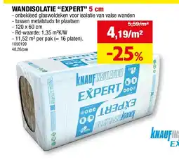 Hubo WANDISOLATIE “EXPERT” 5 cm aanbieding