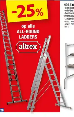 Hubo op alle ALL-ROUND LADDERS aanbieding