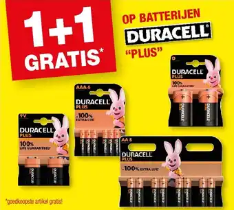 Hubo OP BATTERIJEN DURACELL aanbieding