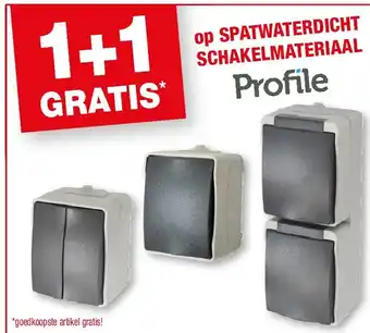 Hubo op SPATWATERDICHT SCHAKELMATERIAAL aanbieding