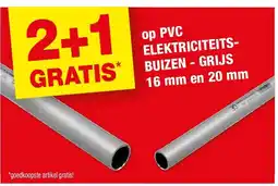 Hubo op PVC ELEKTRICITEITSBUIZEN - GRIJS 16 mm en 20 mm aanbieding