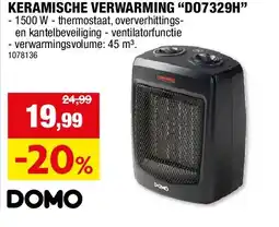 Hubo KERAMISCHE VERWARMING “DO7329H” aanbieding