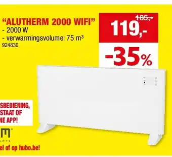 Hubo “ALUTHERM 2000 WIFI” aanbieding