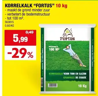 Hubo KORRELKALK “FORTUS” 10 kg aanbieding