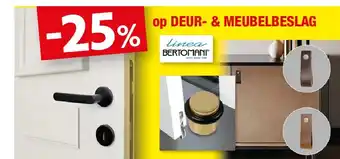 Hubo op DEUR- & MEUBELBESLAG aanbieding