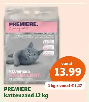 Maxi Zoo PREMIERE kattenzand 12 kg aanbieding