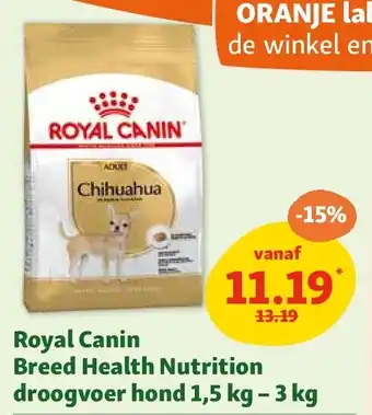 Maxi Zoo Royal Canin Breed Health Nutrition droogvoer hond 1,5 kg - 3 kg aanbieding