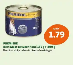 Maxi Zoo PREMIERE Best Meat natvoer hond 185 g > 800 g aanbieding