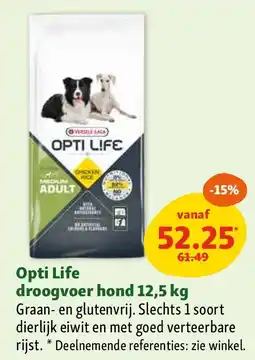 Maxi Zoo Opti Life droogvoer hond 12,5 kg aanbieding