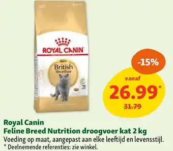 Maxi Zoo Royal Canin Feline Breed Nutrition droogvoer kat 2 kg aanbieding