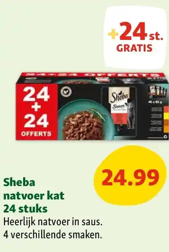 Maxi Zoo Sheba natvoer kat 24 stuks aanbieding