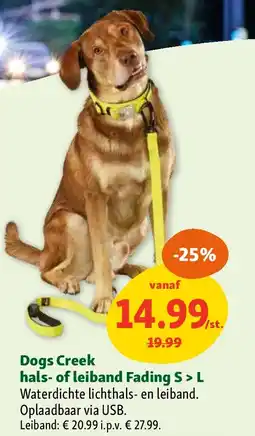 Maxi Zoo Dogs Creek hals- of leiband Fading S > L aanbieding