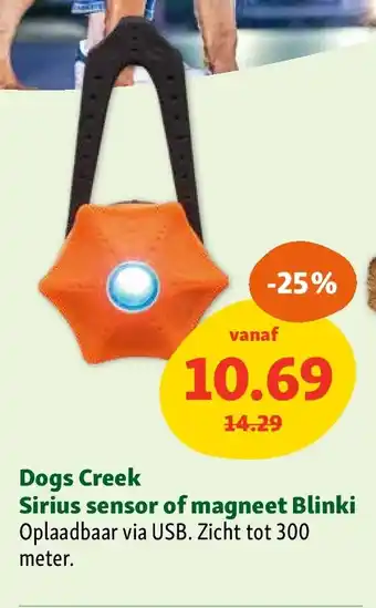 Maxi Zoo Dogs Creek Sirius sensor of magneet Blinki aanbieding