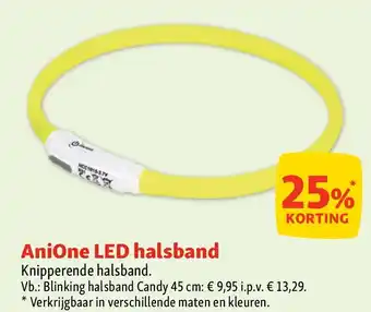 Maxi Zoo AniOne LED halsband aanbieding