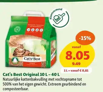 Maxi Zoo Cat's Best Original 10 L - 40 L aanbieding