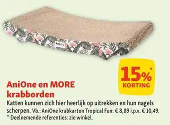 Maxi Zoo AniOne en MORE krabborden aanbieding