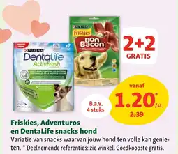 Maxi Zoo Friskies, Adventuros en DentaLife snacks hond aanbieding