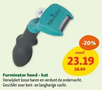 Maxi Zoo Furminator hond - kat aanbieding