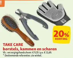 Maxi Zoo TAKE CARE borstels, kammen en scharen aanbieding