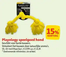 Maxi Zoo Playology speelgoed hond aanbieding