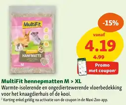 Maxi Zoo MultiFit hennepmatten M > XL aanbieding