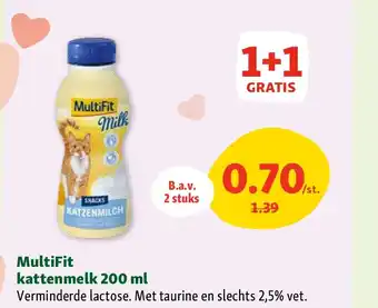 Maxi Zoo MultiFit kattenmelk 200 ml aanbieding