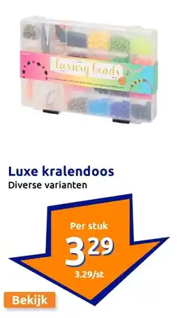 Action Luxe kralendoos aanbieding