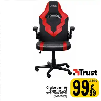 Cora Trust GXT 703R RIYE Gamingstoel aanbieding