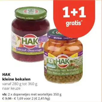 Spar HAK kleine bokalen aanbieding