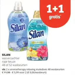 Spar Silan wasverzachter aanbieding