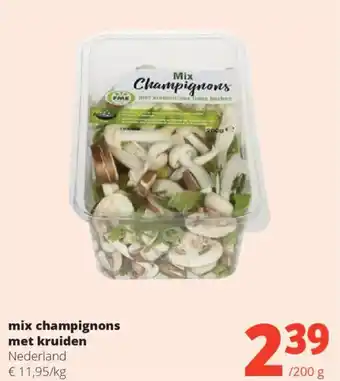 Spar Mix Champignons met kruiden aanbieding