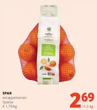 Spar Spar eetappelsienen aanbieding