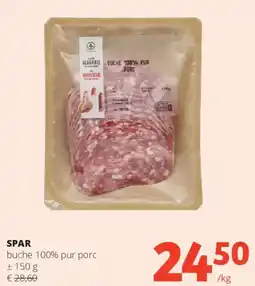 Spar Spar buche 100% pur porc aanbieding