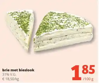 Spar brie met bieslook 31% V.G. aanbieding