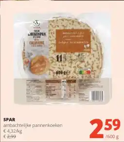 Spar Spar ambachtelijke pannenkoeken aanbieding