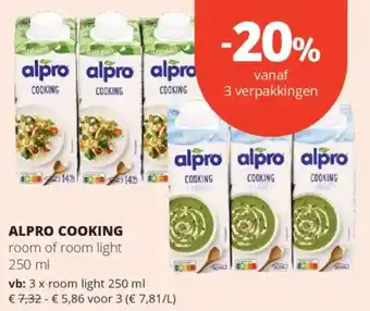 Spar Alpro Cooking aanbieding