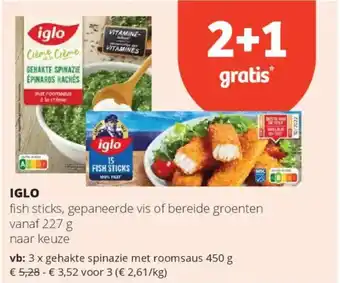 Spar Iglo aanbieding