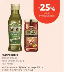 Spar Filippo Berio aanbieding