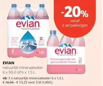 Spar Evian aanbieding