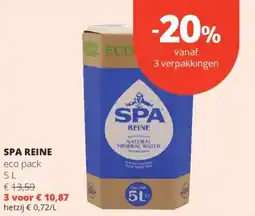 Spar Spa Reine aanbieding