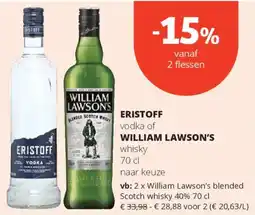 Spar Eistoff of William Lawson's aanbieding