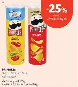 Spar Pringles aanbieding