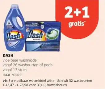 Spar Dash aanbieding